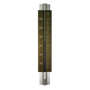Wall Thermometer Aluminum, Bronze