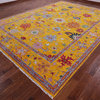 10' 3" X 14' 1" Hand-Knotted Turkish Oushak Wool Rug - Q11692