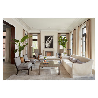 Lincoln Park Transitional - Transitional - Living Room - Chicago - by ...