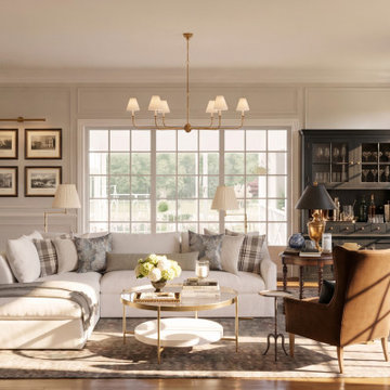 East Coast Traditional Living Room