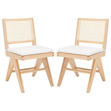 Safavieh Couture Colette Rattan Dining Chair, Natural