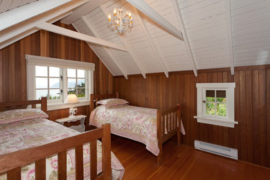 Elegant bedroom photo in Vancouver
