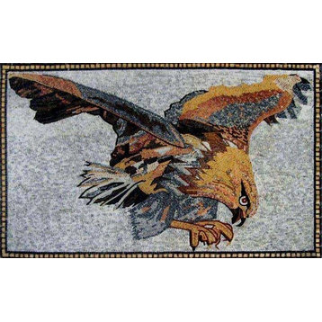 Mosaic Designs, Hunting Eagle, 31"x51"