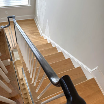 Project #142 | Transitional Staircase with Over-the-Post Balustrade