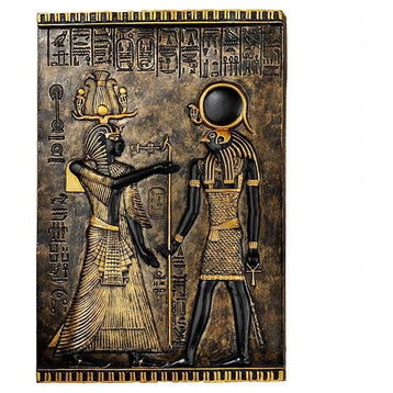 Ancient Egyptian Horus Wall Decor Temple Stele Plaque