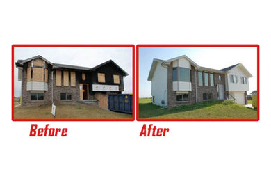 Before and After Fire Damage Restoration