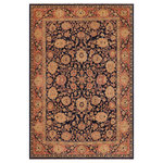 Bareens Designer Rugs - Classic Ziegler Regenia Blue Salmon Hand-Knotted Wool Rug - 9'5'' x 11'8'' - Enhance the ambiance of your home with this magnificent Persian-influenced Turkish hand-knotted rug made by skilled artisans capable of creating the most exceptional vegetable dyes and hand-spun wool. This exquisite handmade rug is a one-of-a-kind Peshawar Kafkaz, otherwise identified as Chobi, Chobi Peshawar, Oushak, or Ziegler rug. These handmade rugs are crafted in Pakistan utilizing superior-quality wool imported from Australia, New Zealand, and Korea in two types of weaves: the Persian weave and the Mori weave. This rug is meticulously crafted by hand using the finest natural vegetable dyes extracted from local plants. The artisans use a blend of hand-spun local and fine merino wool, resulting in a rug with a compelling texture, higher lanolin content, and longer staple. The artisans occasionally incorporate natural or artificial silk into the pile to enhance specific motifs. The finished product is an awe-inspiring execution of flawless design and an understated palette that exudes elegance.