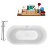 Faucet and Tub Set Streamline 59" Freestanding NH803-120