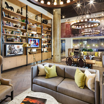 Monroe Street Market, Washington, DC. Cornerstone lobby.