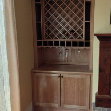 Cherry Wine Cabinet and Reading Nook