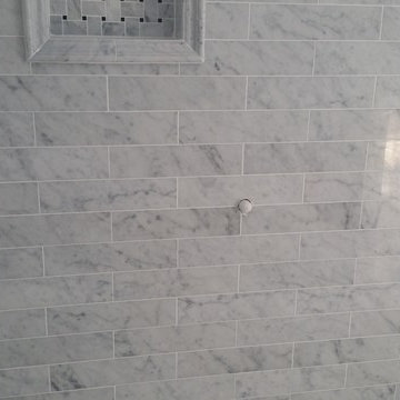 White Carrara Polished 3x12 Wall