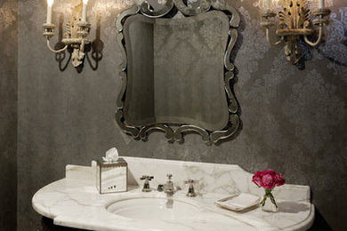 Inspiration for a contemporary bathroom remodel in Houston