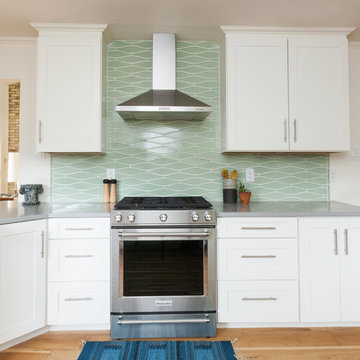 Wave tile Kitchen Backsplash