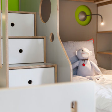 Three Brothers Share a Room: A Bunk and a Twin Bed