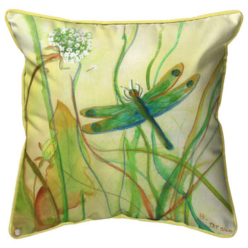 Betsy's DragonFly Large Indoor/Outdoor Pillow 18x18