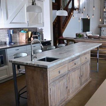 Rustic Redifined! - One of a kind kitchen island!