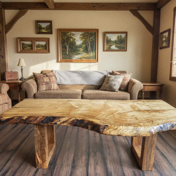 Customizable Live Edge Maple Coffee Tables, Made-To-Order
