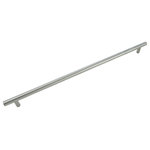 Laurey - Melrose Stainless Steel T-Bar Pull - 384mm - 17" Overall - Laurey is todays top brand of Decorative and Functional Cabinet Hardware!  Make your home sparkle with our Decorative Knobs and Pulls, or fix up your cabinets with our Functional Hardware!  Cabinets feel better when Laurey's on them!