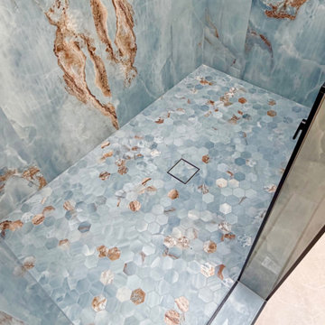 Tub to Shower Conversion in a Belle Isle Primary Bathroom