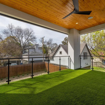 Covered Second-Floor Terrace in Dallas | The Linden by Macan Homes