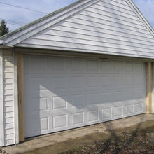 Ribbed Short Panel Insulated Garage Door With Windows