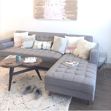 Brompton Sectional Sofa - Willow grey