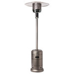 Fire Sense - Commerical Patio Heater, Stainless Steel, Platinum Commercial - The high output 46,000 BTU Platinum Commercial Patio Heater is the perfect way to extend your backyard entertaining season. This heater operates on a standard 20 lb. propane tank (not included). Additionally, it has a reliable piezo ignition system and sturdy wheels for easy mobility. The stylish platinum color finish perfectly accents and enhances your patio decor. This handsome ETL-approved patio heater includes a tip-over protection safety feature.