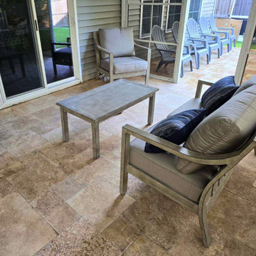 Travertine Hardscape Patio – Mount Pleasant, SC