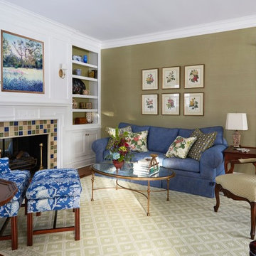 Traditional English Style Living Room, Evanston