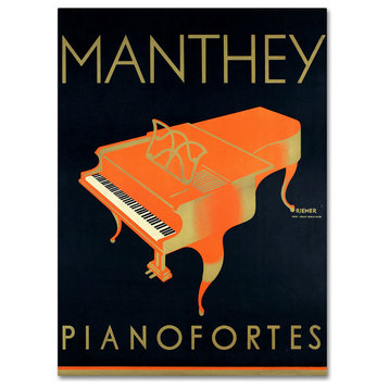 Vintage Apple Collection 'Manthey Piano' Canvas Art, 19x14