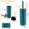 Blue Toilet Brush and Holder Set PADANG Bamboo
