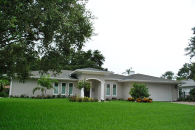 Example of a trendy exterior home design in Tampa
