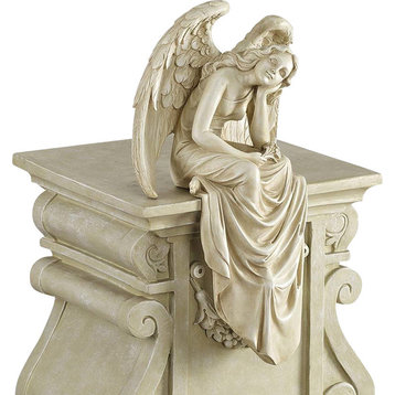 Resting Angel Statue, Medium