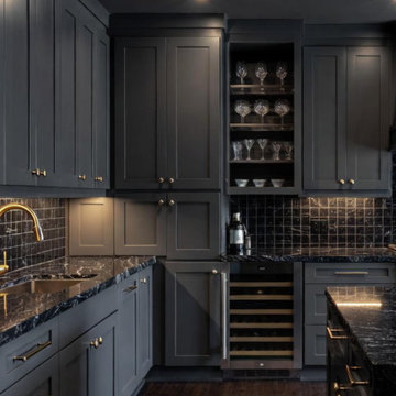 Luxury Black Kitchen Remodel in Beverly Hills