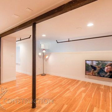 Row house Finished Basement in Denver's Baker Neighborhood