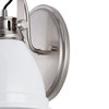 Phineas Light Farmhouse Bohemian Iron LED Vanity, White, 1-Light