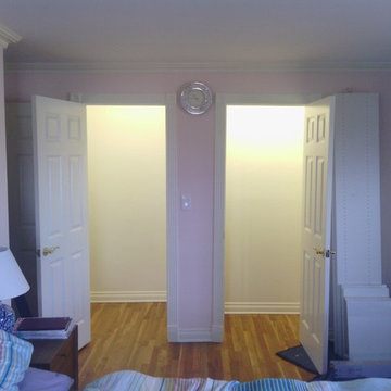 Master Reach in closets Before