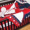 MLB St Louis Cardinals Crib Bumper Baseball Baby Bedding