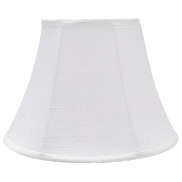 Aspen Creative 38002 Bell Shaped Collapsible Spider Lamp Shade in Off-White