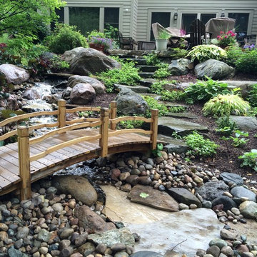 Backyard Water Pond-less Falls