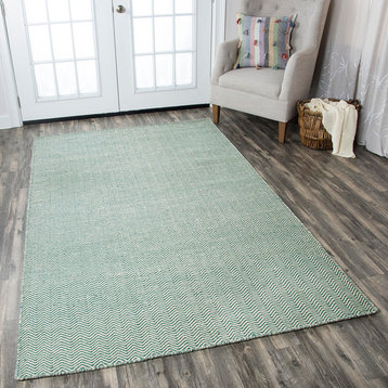 Rizzy Twist TW-2927 Solid Color Rug, Light Green, 8'0"x10'0"