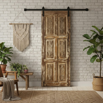 The Grounded Farmhouse: Hand-Painted Doors & Vintage Beauty