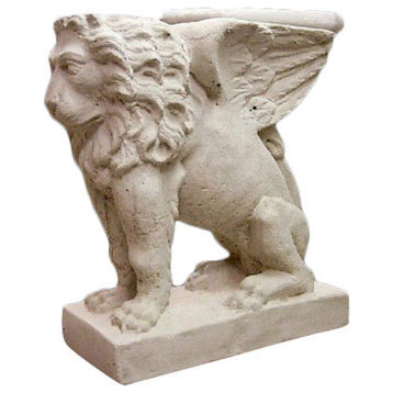Lion, Wingsbench Base 16.5 Garden Animal Statue