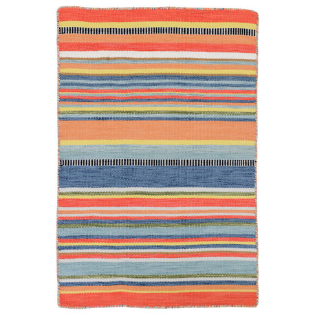 Sonoma Malibu Stripe Indoor/Outdoor Rug, Orange, 2'x3'