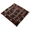 Persian Rug Shiraz 2'4"x2'3" Hand Knotted