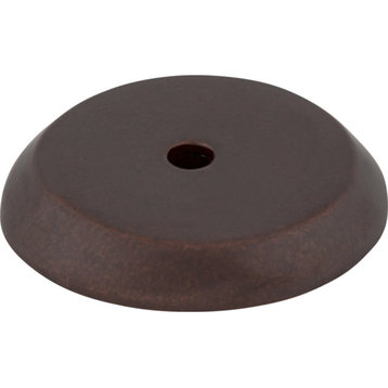 Top Knobs M1463 Rounded 1-1/4 Inch Diameter Knob Backplate - Mahogany Bronze