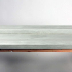 Concrete integrated ramp sink - Vanity Tops And Side Splashes