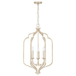 Capital Lighting - Ophelia Six Light Foyer Pendant, Winter Gold - Stylish and bold. Make an illuminating statement with this fixture. An ideal lighting fixture for your home.
