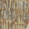 Patina Panels Copper Metal Wallpaper Bolt
