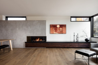 Inspiration for a modern living room remodel in Seattle